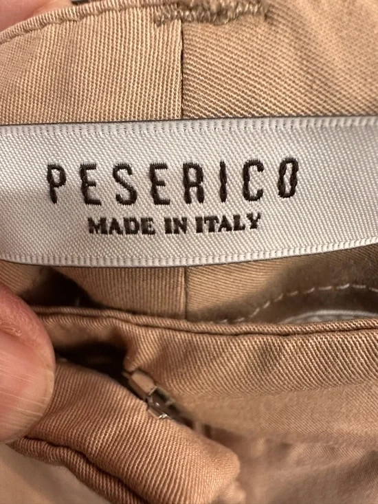 Peserico Tan Straight-Leg Trousers size 42 (6 US).  Made in Italy - Picture 4 of 6
